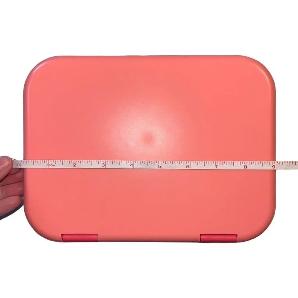 Your Zone Kids Pink Bento Box Plastic Lunch Container 4 Compartment